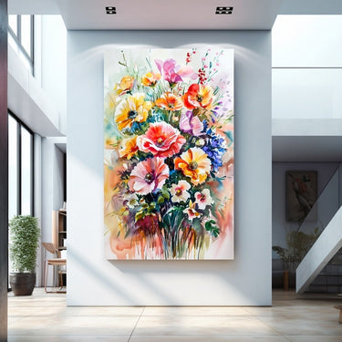 Flower Abstract Watercolour Painting